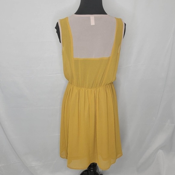 Unbranded Tank Sheer Mustard and Cream Dress - Picture 14 of 16